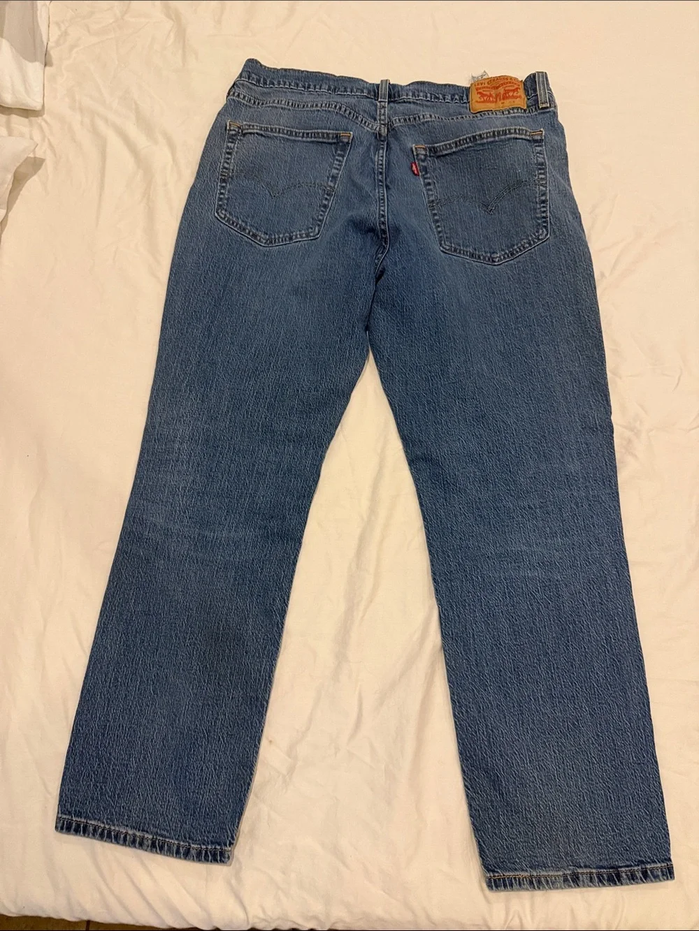 Levi's Men's Faded Blue Straight Jeans